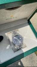Load image into Gallery viewer, Fully Iced Custom Moissanite Watch (Grey Face)
