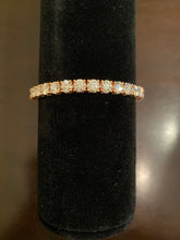 Load image into Gallery viewer, 5mm Moissanite Tennis Bracelet (925 Silver/Rose Gold)