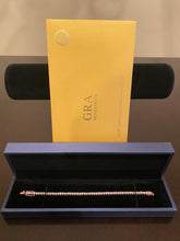 Load image into Gallery viewer, 3mm Moissanite Tennis Bracelet (925 Silver/Rose Gold)