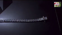 Load and play video in Gallery viewer, 3mm Moissanite Tennis Bracelet (925 Silver/White Gold)