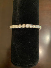 Load image into Gallery viewer, 5mm Moissanite Tennis Bracelet (925 Silver/White Gold)