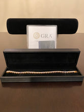Load image into Gallery viewer, 5mm Moissanite Tennis Bracelet (925 Silver/Yellow Gold)
