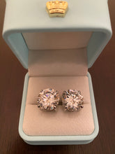 Load image into Gallery viewer, 14mm Round Cut Moissanite Earrings
