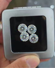 Load image into Gallery viewer, Portuguese Cut Moissanite Earrings
