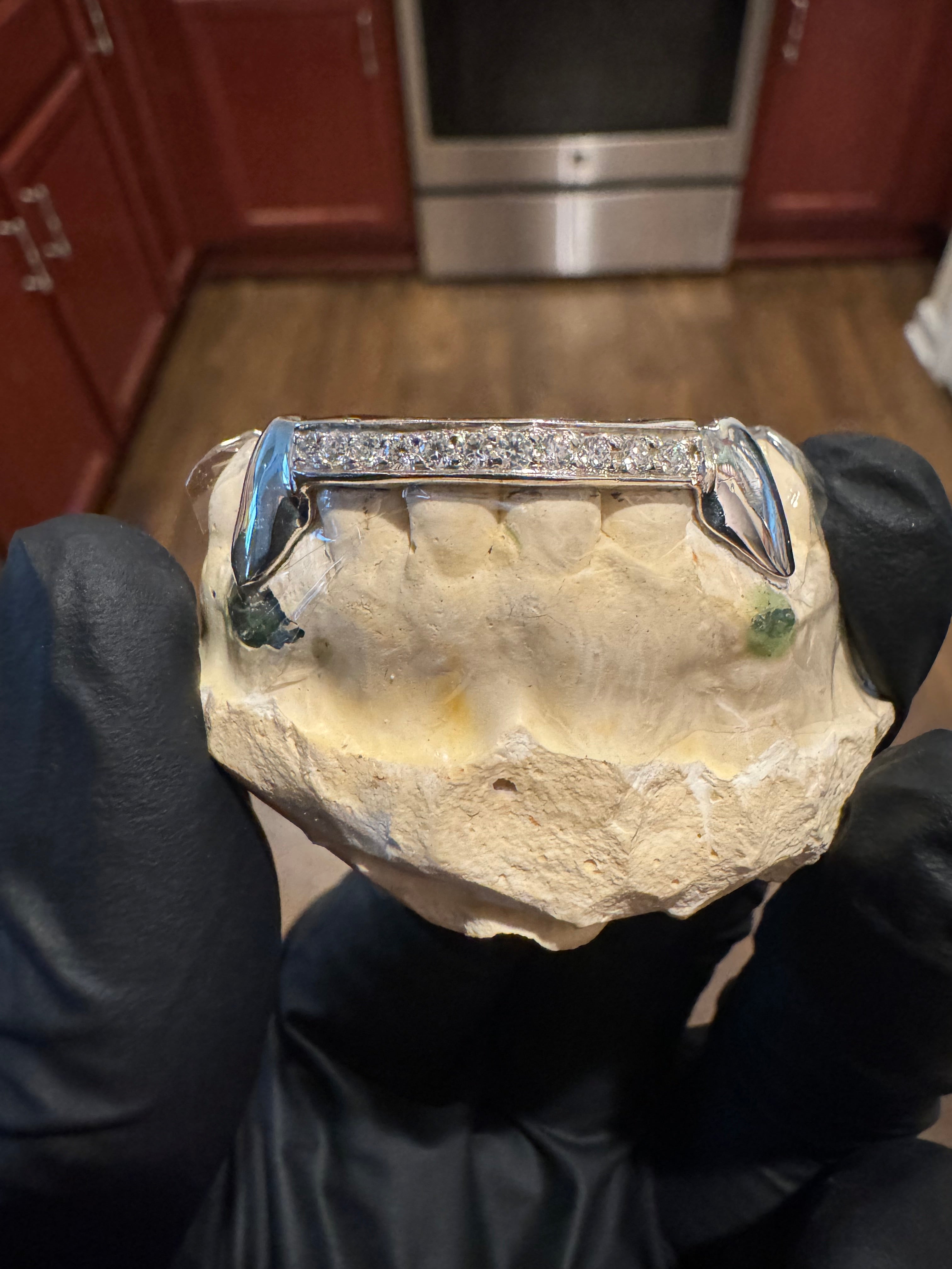 925 Silver Grillz (Moissanite Bar)