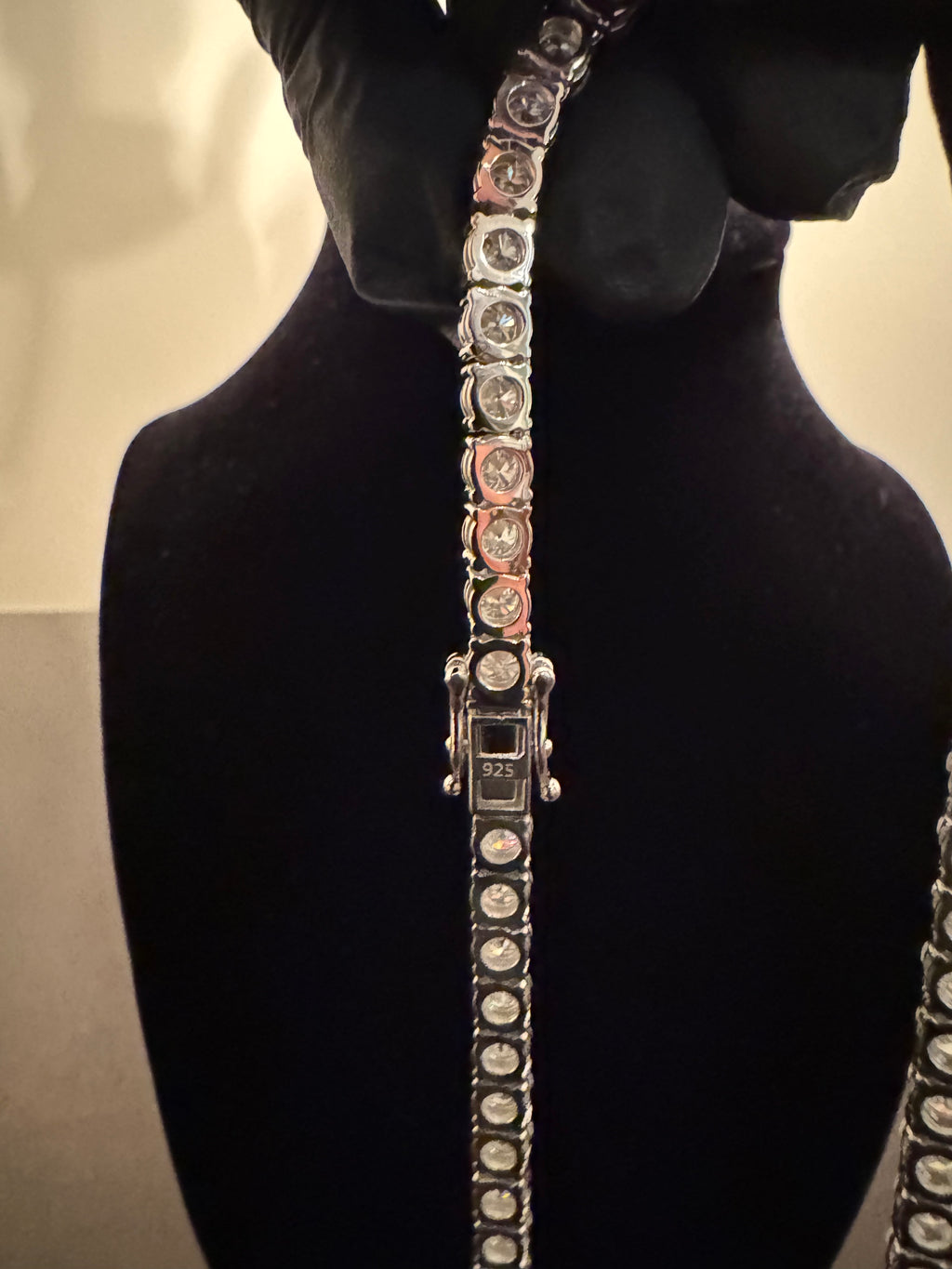 5mm Moissanite Tennis Chain (925 Silver/White Gold)