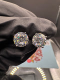 Portuguese Cut Moissanite Earrings