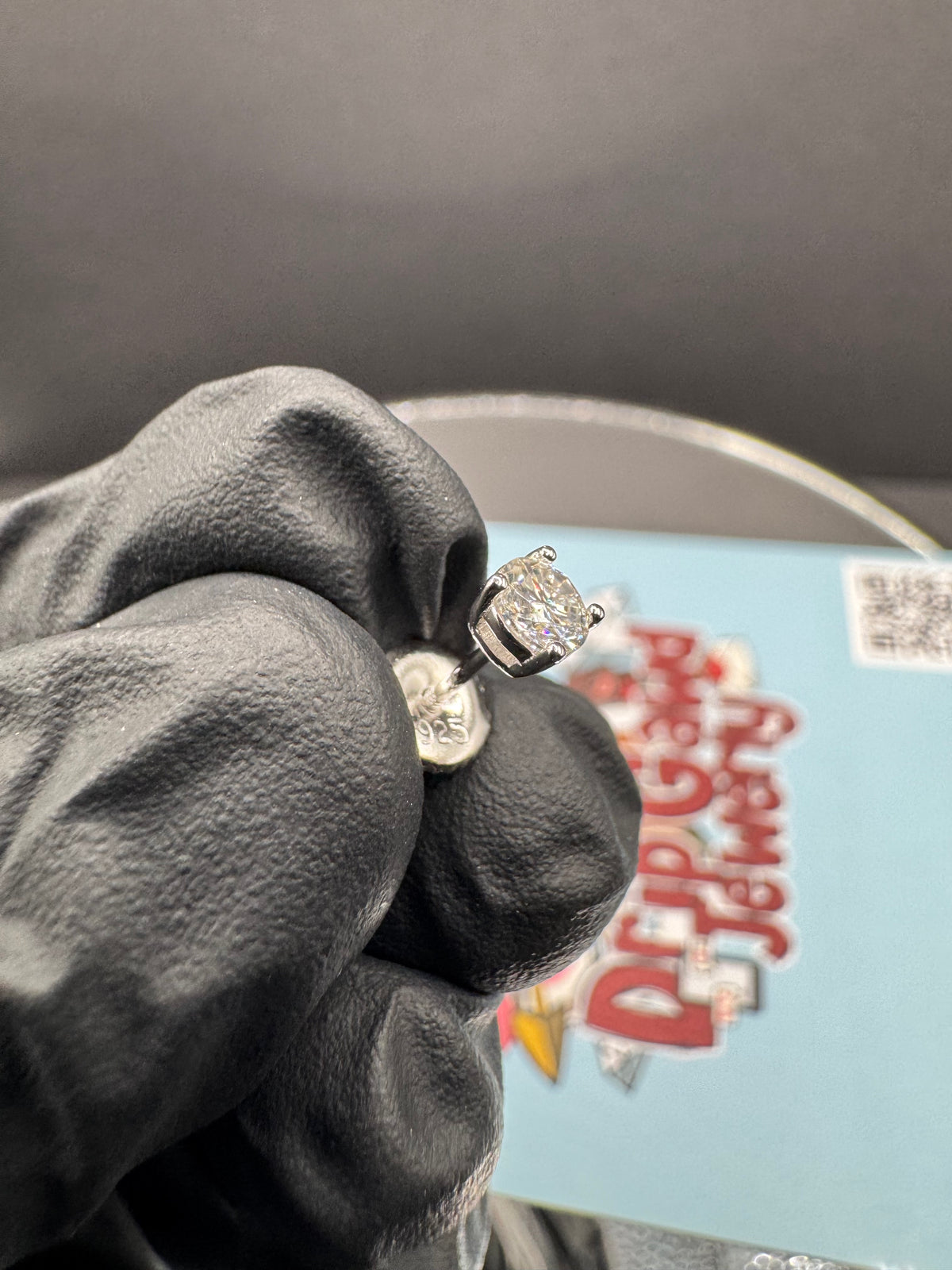 4mm Round Cut Moissanite Earrings