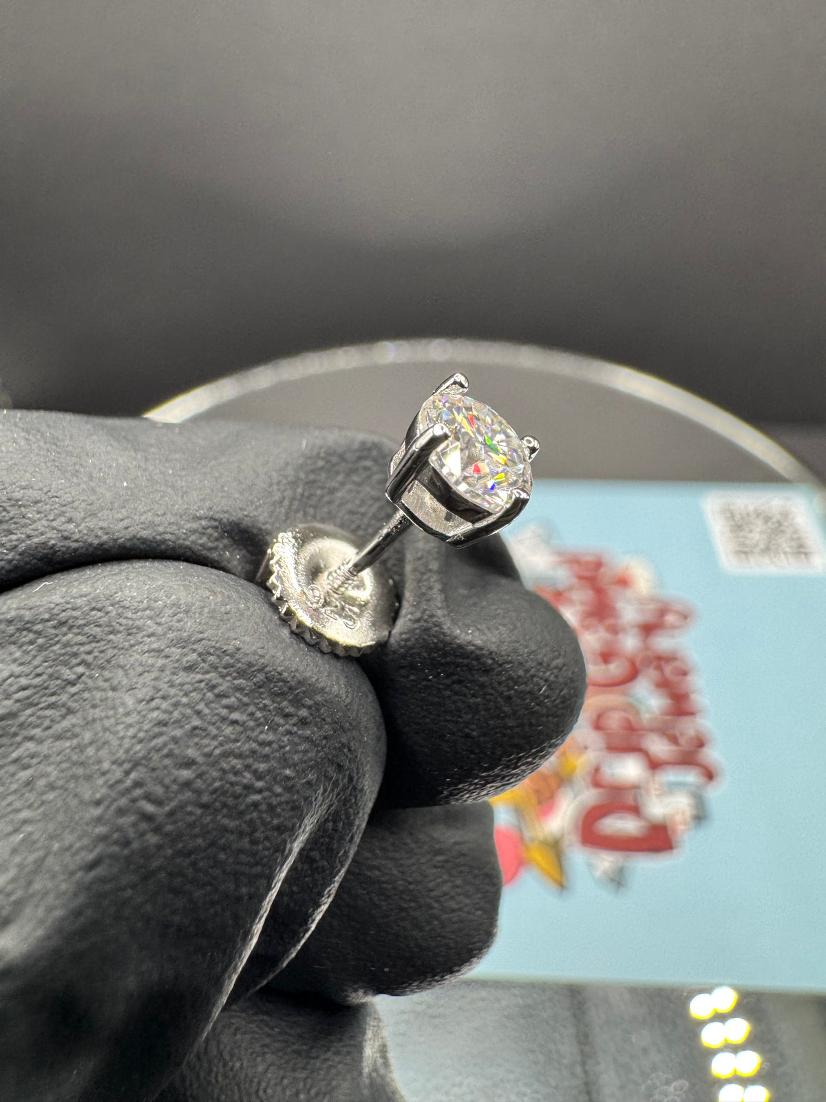 5mm Round Cut Moissanite Earrings