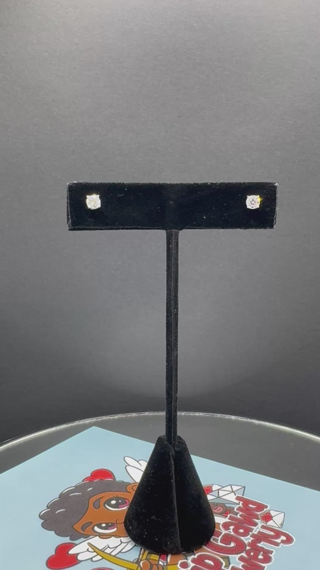 4mm Round Cut Moissanite Earrings