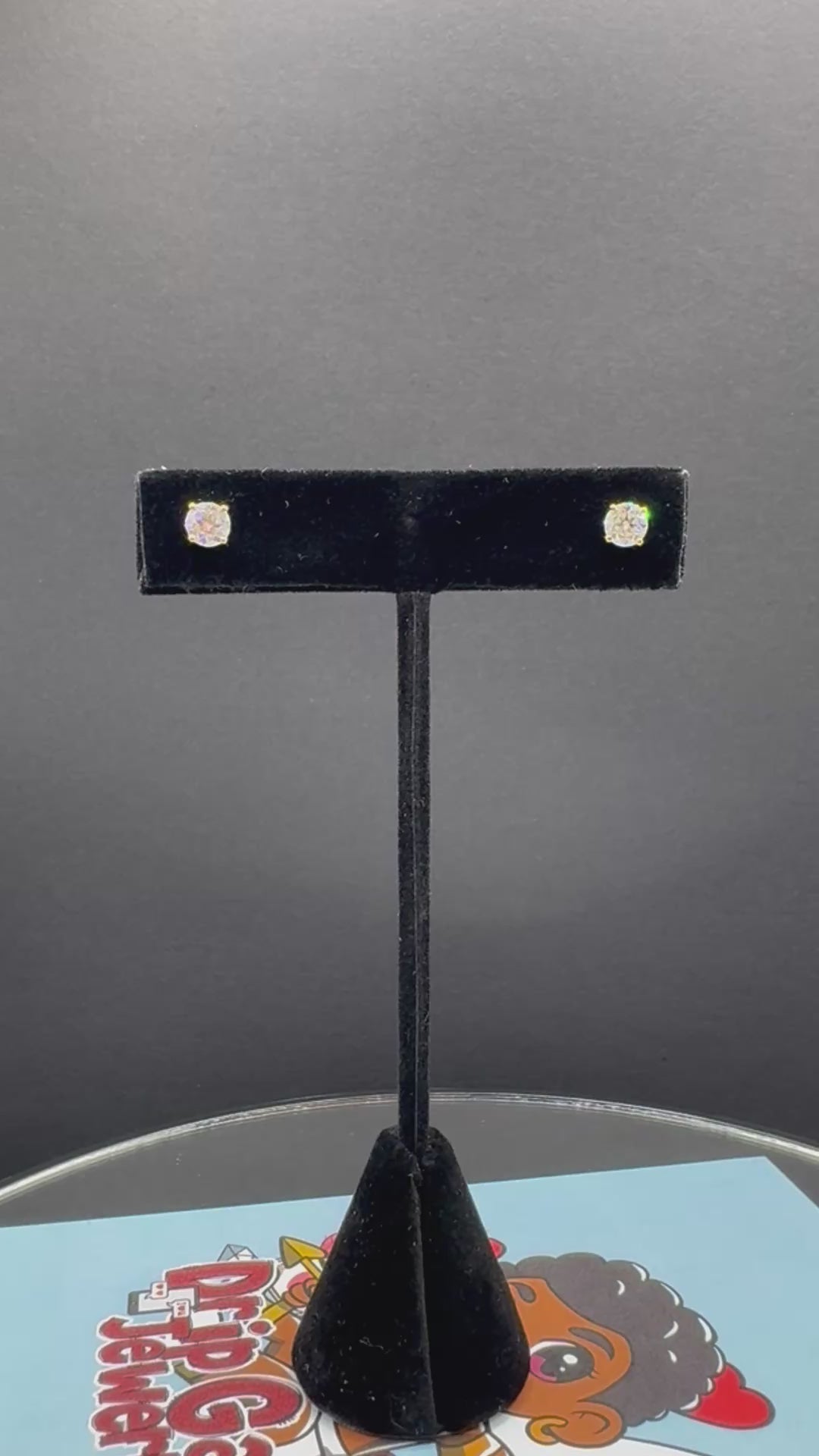 5mm Round Cut Moissanite Earrings