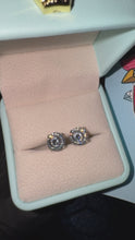 Load and play video in Gallery viewer, Portuguese Cut Moissanite Earrings
