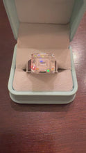 Load and play video in Gallery viewer, 14x16mm Emerald Cut Moissanite Ring
