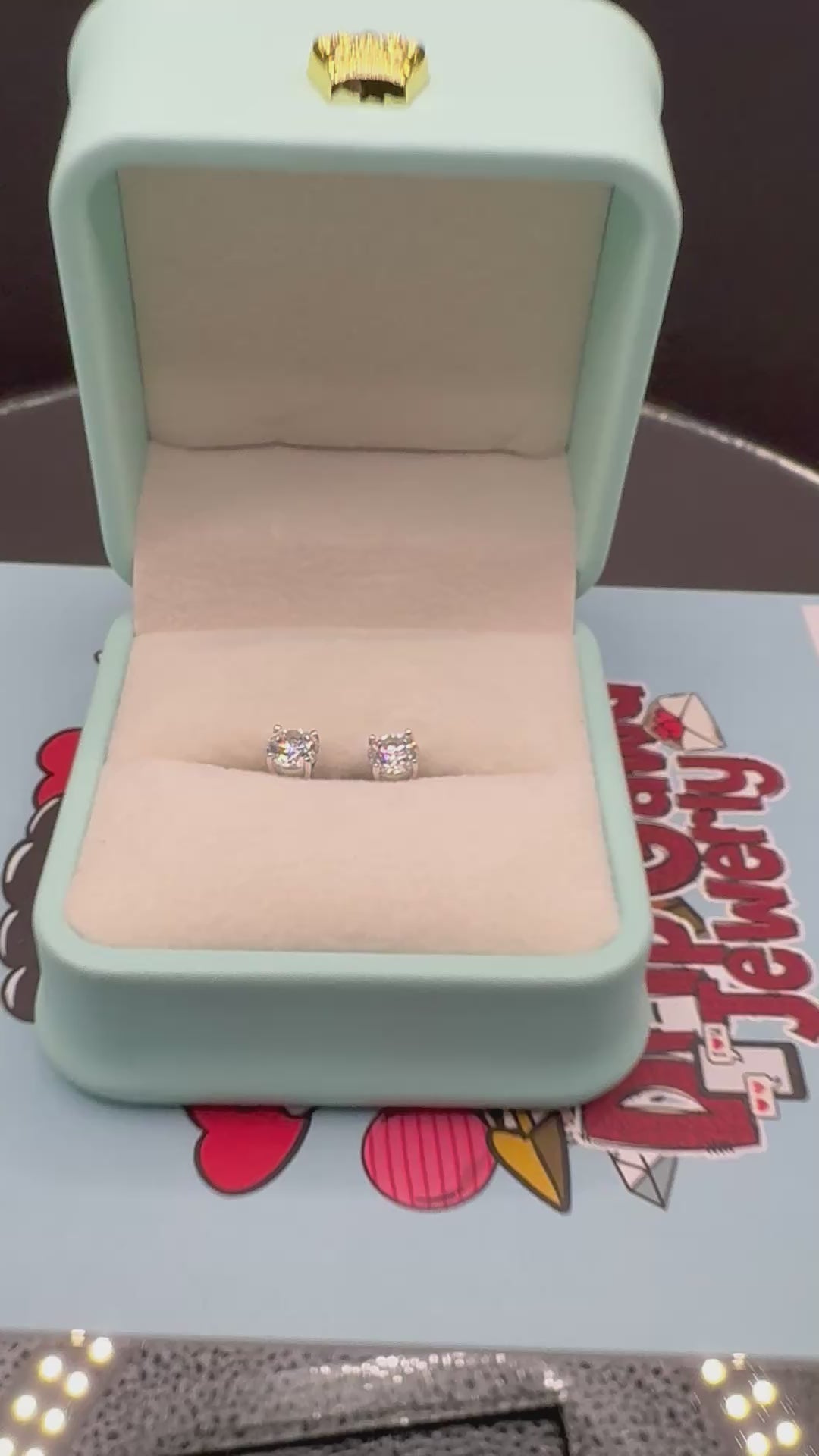 5mm Round Cut Moissanite Earrings