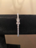 3mm Moissanite Tennis Bracelet (925 Silver/White Gold)