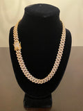 12mm Prong Set Miami Cuban Link Chain (Yellow Gold) Pre-Order