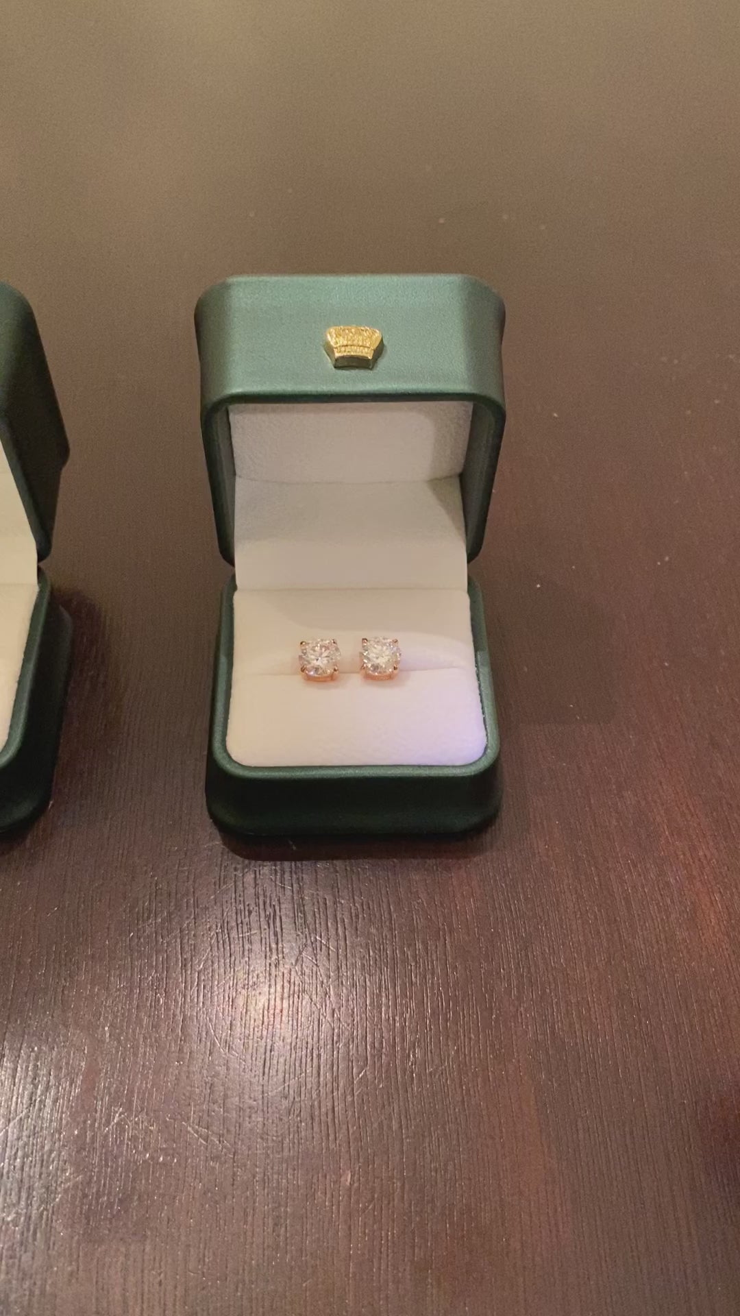 8mm Round Cut Moissanite Earrings