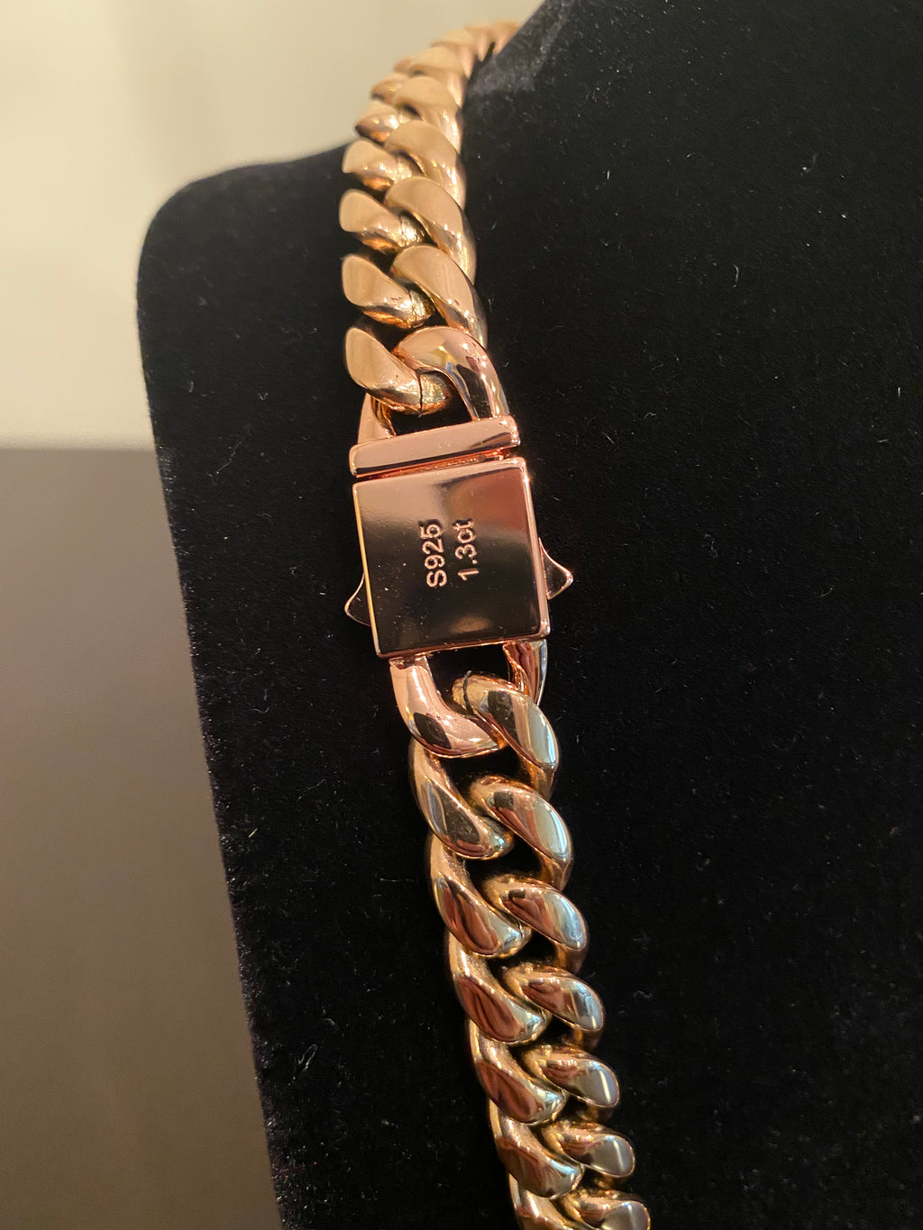 12mm Hybrid Miami Cuban Link Chain (925 Silver/Rose Gold)