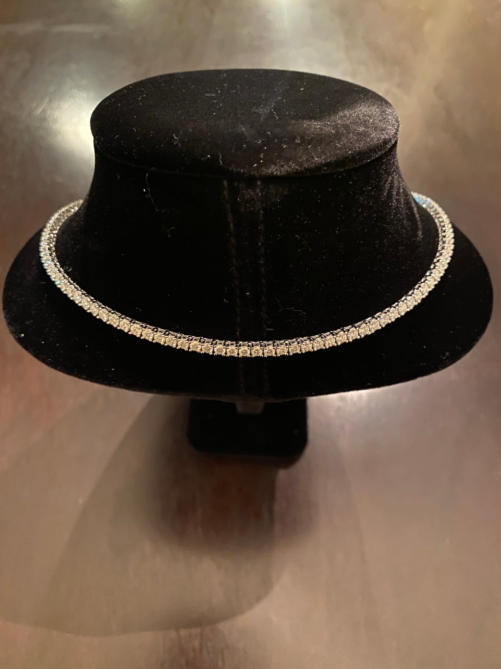 3mm Moissanite Tennis Chain (925 Silver/White Gold)