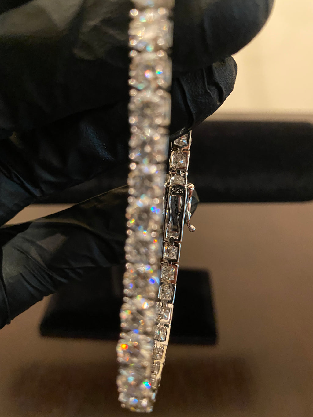 5mm Moissanite Tennis Bracelet (925 Silver/White Gold)