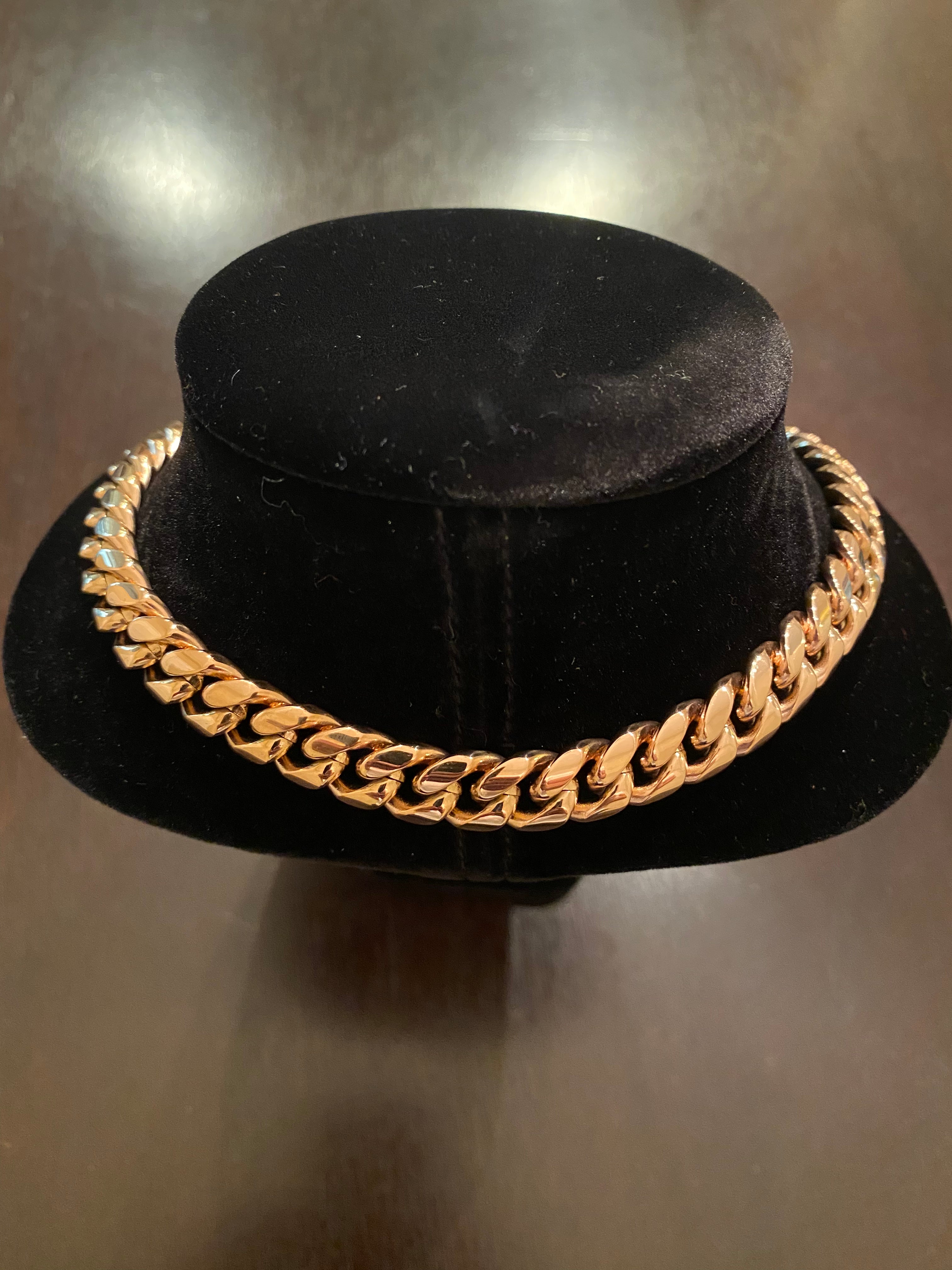 12mm Hybrid Miami Cuban Link Chain (925 Silver/Rose Gold)