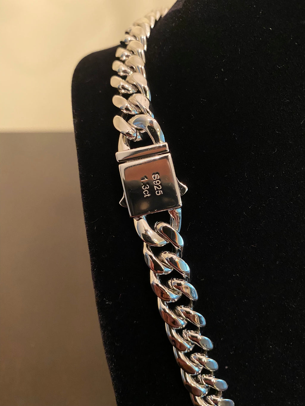 12mm Hybrid Miami Cuban Link Chain (925 Silver/White Gold)