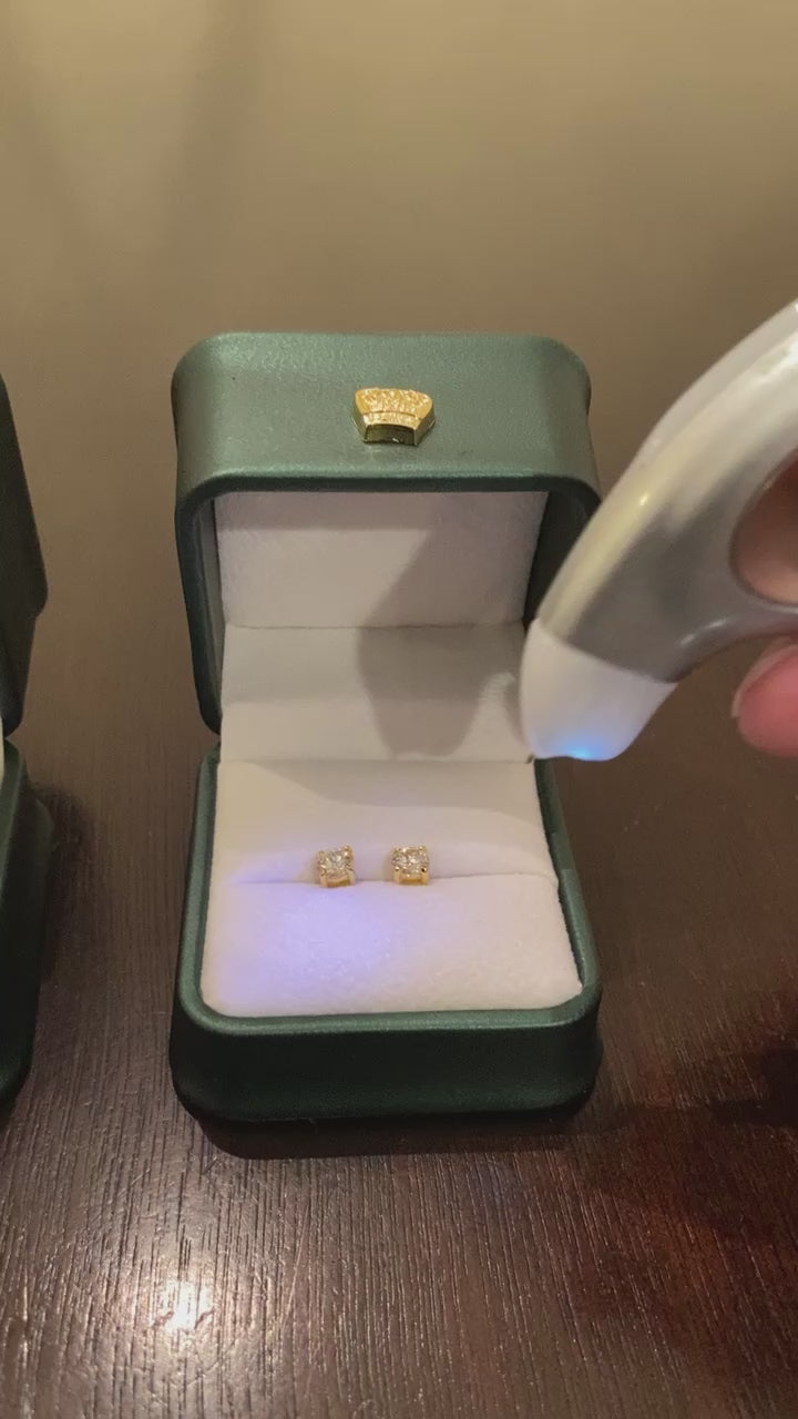 5mm Round Cut Moissanite Earrings