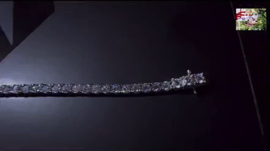 3mm Moissanite Tennis Bracelet (925 Silver/White Gold)