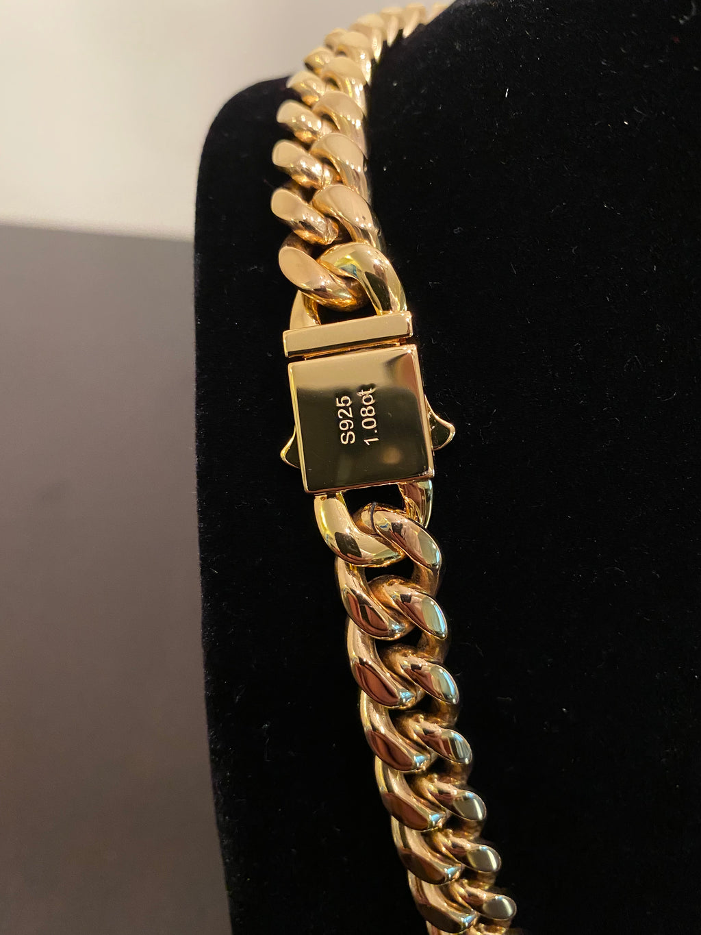 12mm Hybrid Miami Cuban Link Chain (925 Silver/Yellow Gold)