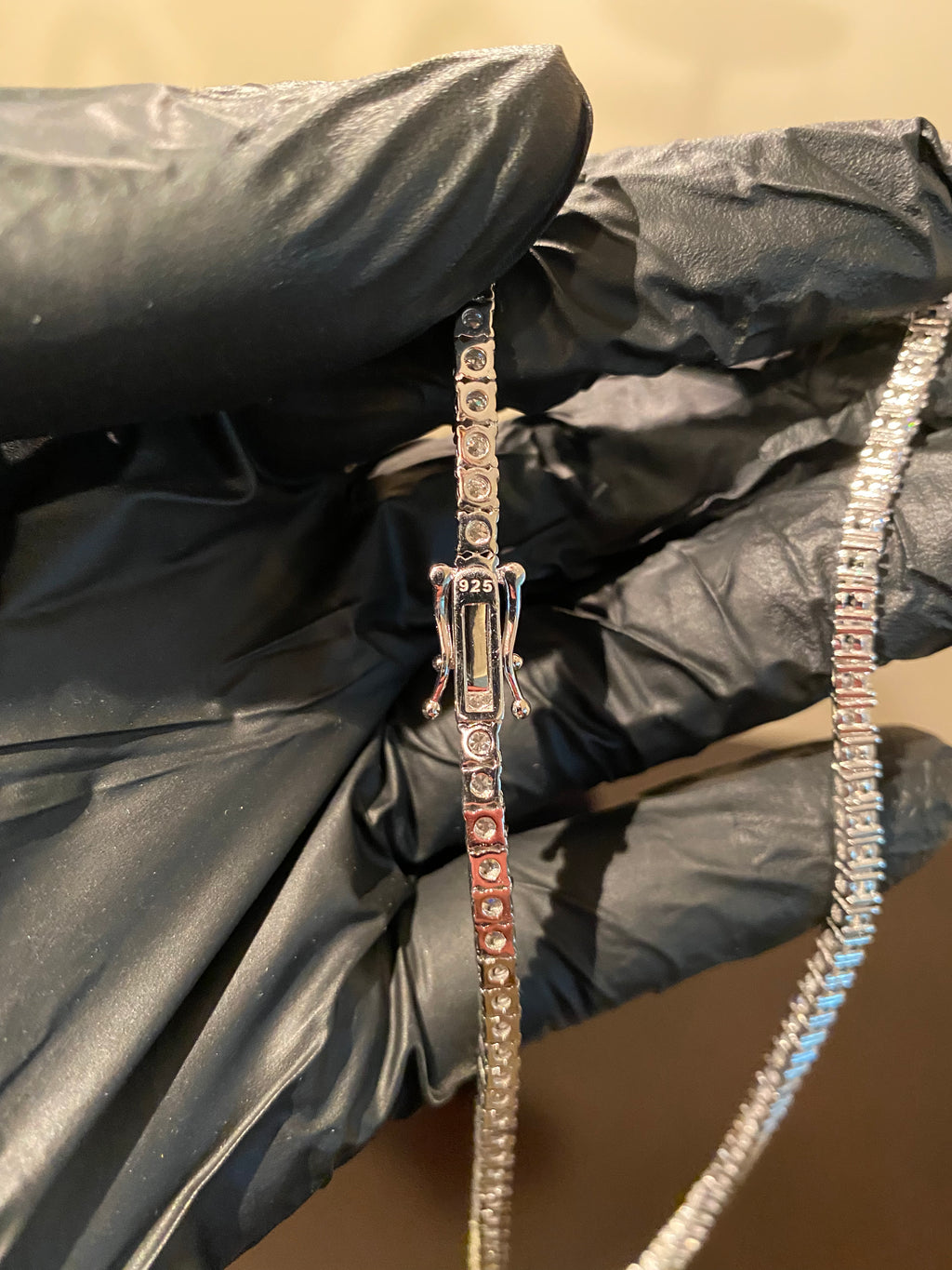 3mm Moissanite Tennis Chain (925 Silver/White Gold)