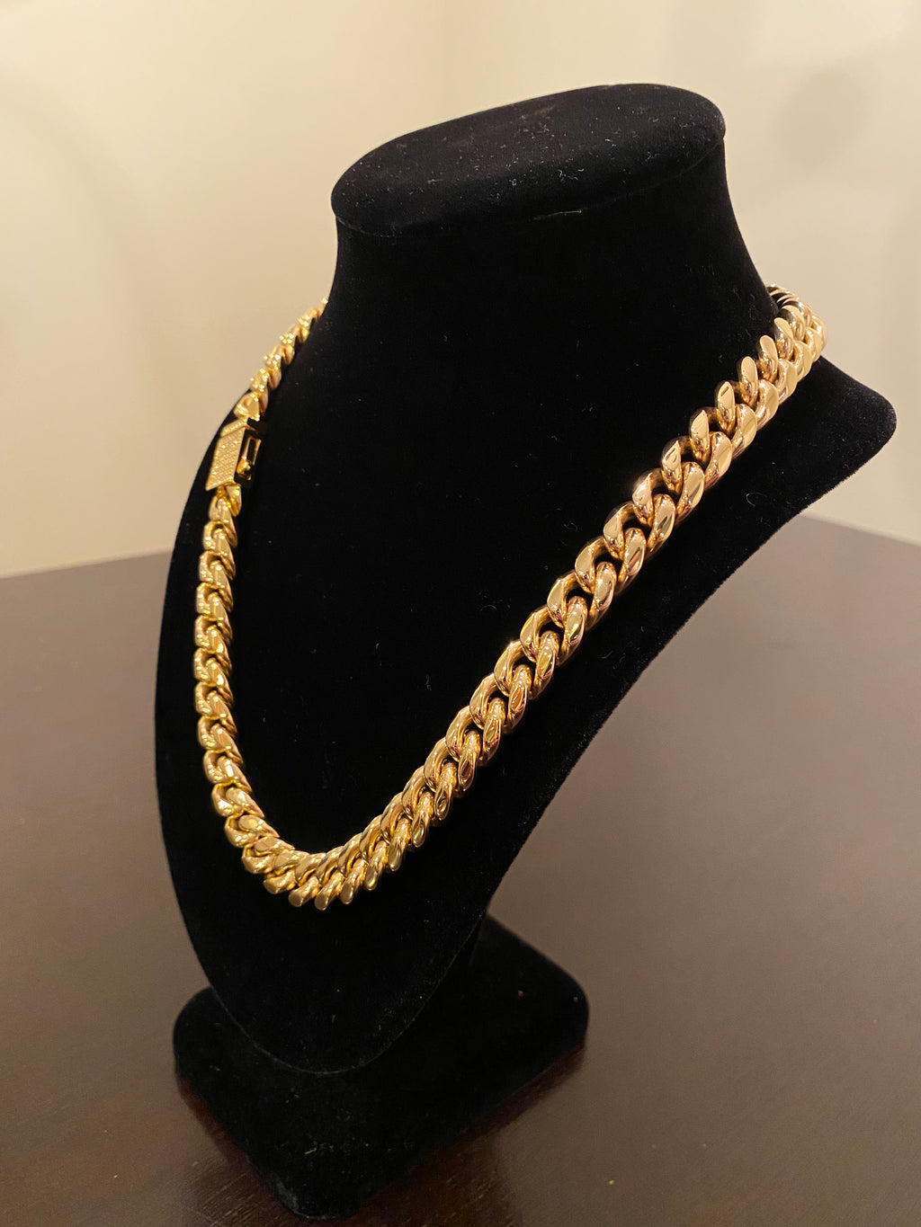 12mm Hybrid Miami Cuban Link Chain (925 Silver/Yellow Gold)