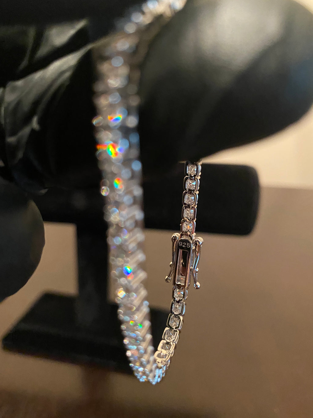 3mm Moissanite Tennis Bracelet (925 Silver/White Gold)