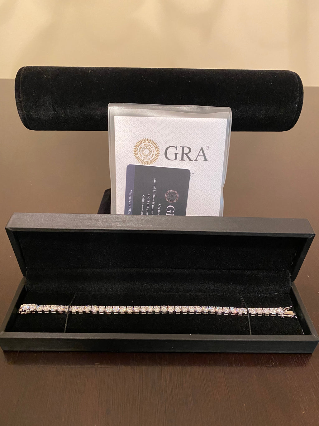 5mm Moissanite Tennis Bracelet (925 Silver/White Gold)