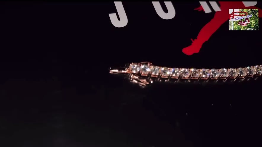 5mm Moissanite Tennis Bracelet (925 Silver/Rose Gold)