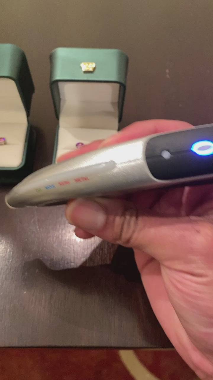 6.5mm Round Cut Moissanite Earrings (Pink)